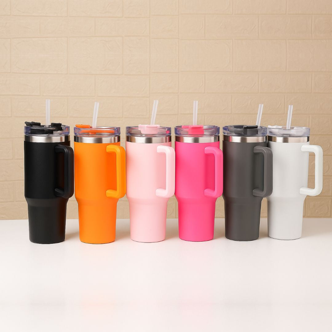 “40oz Stainless Steel Insulated Tumbler – Leakproof Travel Mug for Hot & Cold Drinks, Reusable”