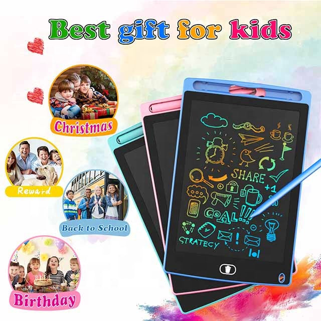 “6.5” LCD Writing Tablet for Kids – Reusable Digital Drawing Pad with Stylus for Notes & Fun”