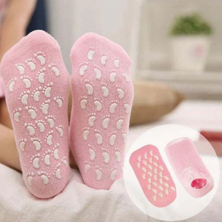 “Silicone Gel Socks for Cracked Heels – Moisturizing Foot Mask for Soft, Smooth Feet (1 Pair)”