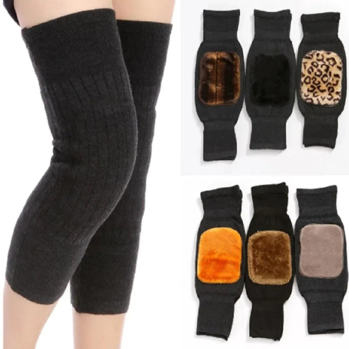 “Foot Flexa Winter Knee Warmers – Soft Fleece Thermal Knee & Leg Protector for Pain & Cold”