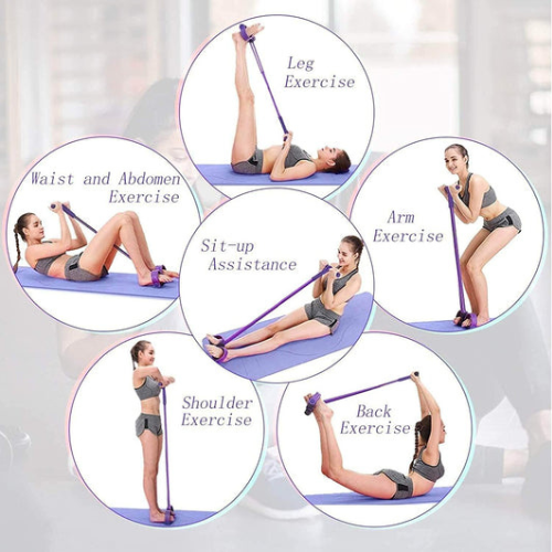 “Resistance Training Bands – Tummy Trimmer, Fat Burner, Body & Arm Workout, Home Gym”