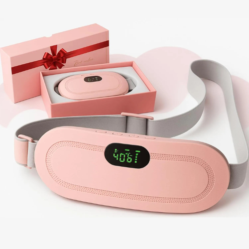 “Menstrual Heating Belt – Portable Cordless Massager for Period, Back & Stomach Pain Relief”