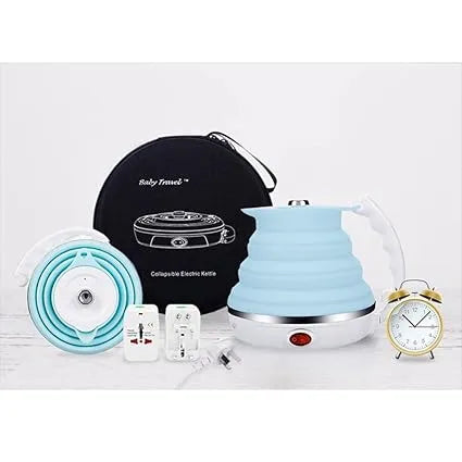 “Mini Folding Electric Kettle – Portable Collapsible Travel Kettle for Tea, Coffee & Hot Water”