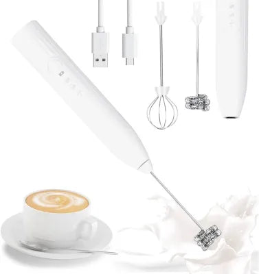 “Rechargeable Coffee & Egg Beater – Portable Hand Mixer for Milk Froth, Cake & Eggs, Electric”