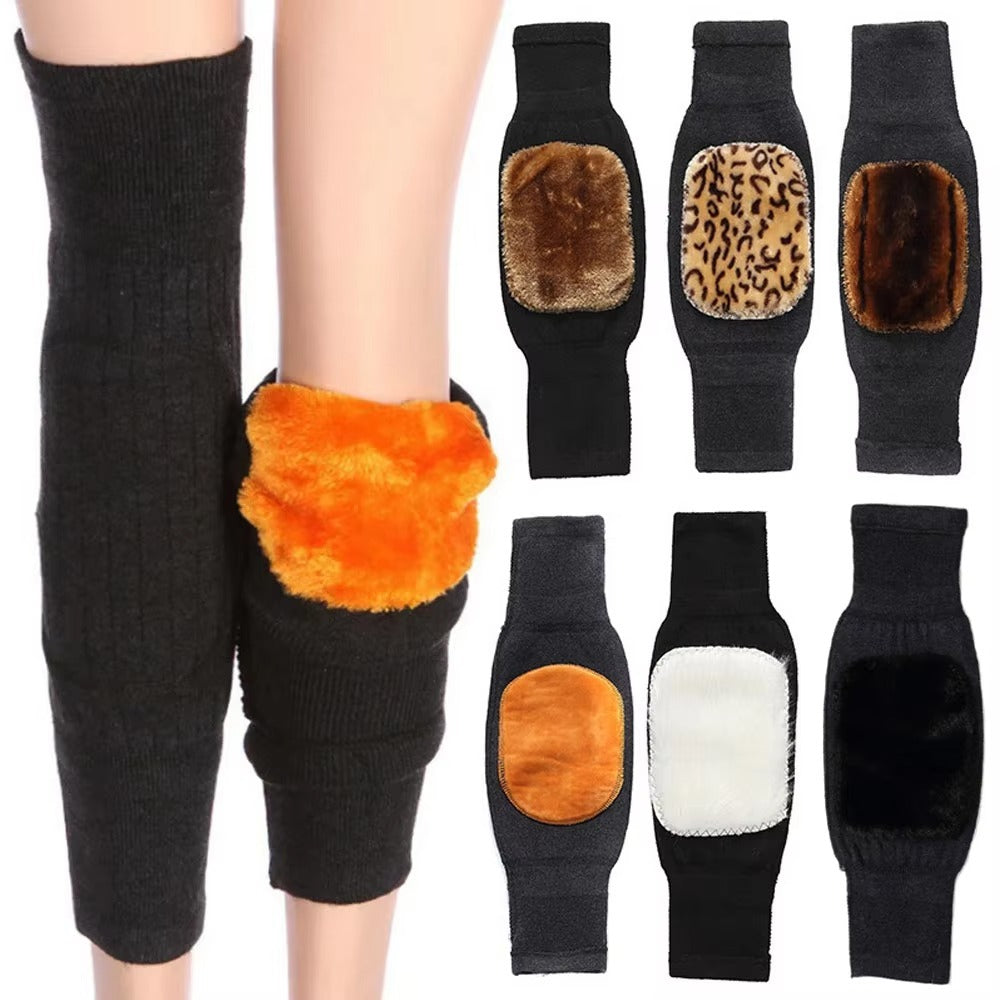 “Foot Flexa Winter Knee Warmers – Soft Fleece Thermal Knee & Leg Protector for Pain & Cold”