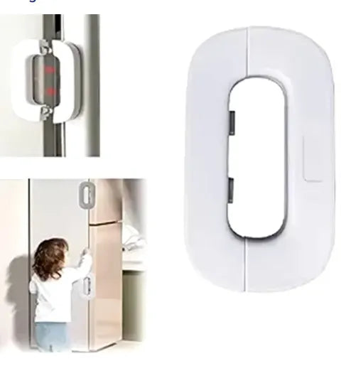 “High-Quality Fridge Lock – Baby Safety, Self-Adhesive, Double-Press Unlock, Home Kitchen”