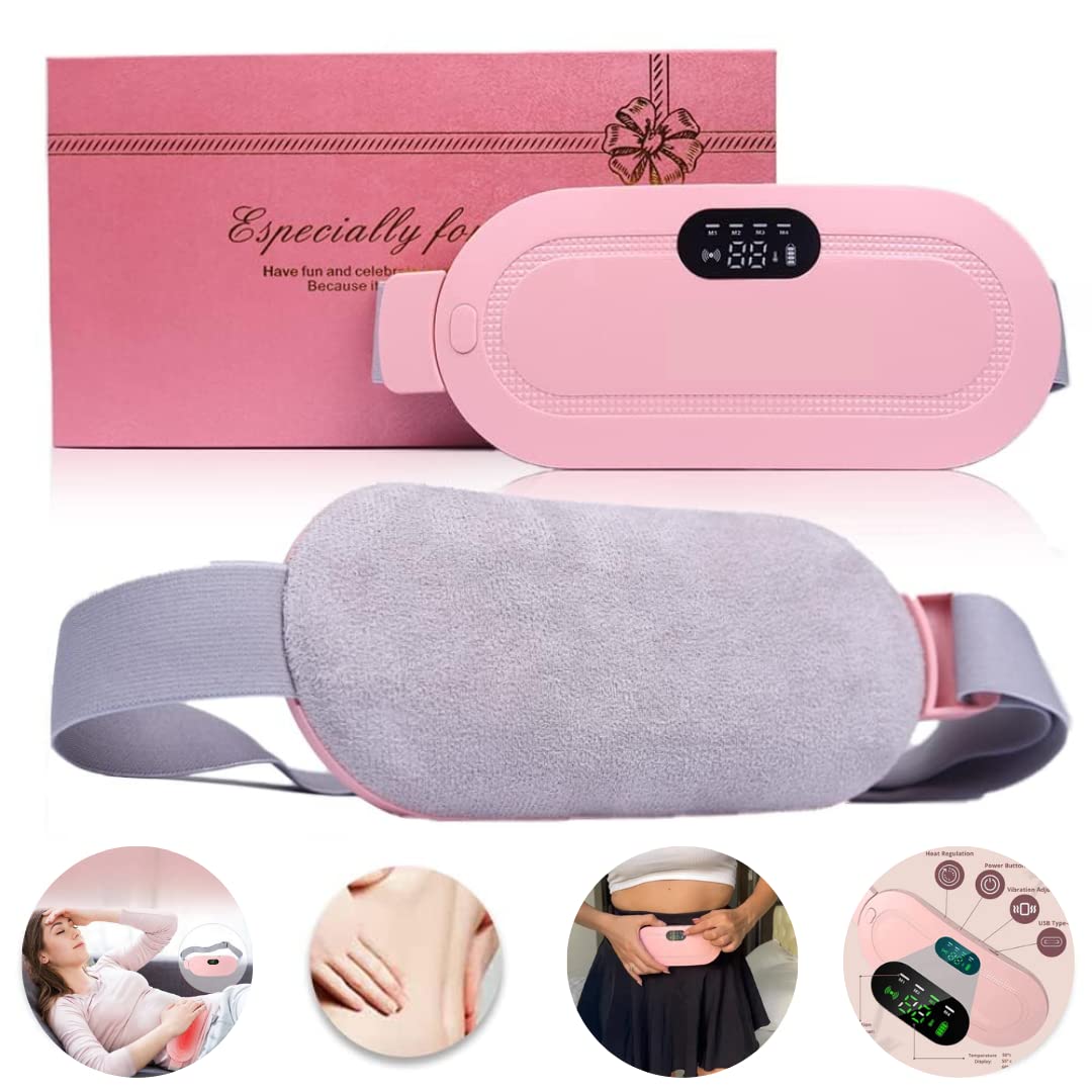 “Menstrual Heating Belt – Portable Cordless Massager for Period, Back & Stomach Pain Relief”