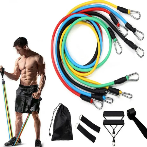 "Resistance Bands Set with Handles and Ankle Straps for Gym Exercise and Full Body Resistance Training"