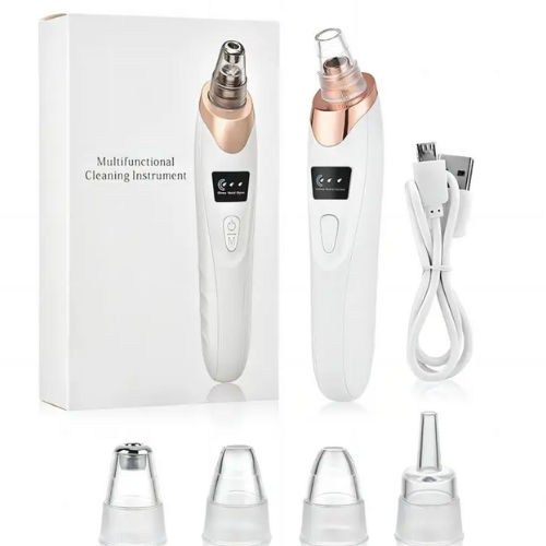 “5-in-1 Rechargeable Blackhead Remover – Vacuum Suction, Acne & Pore Cleaner with LED Display”