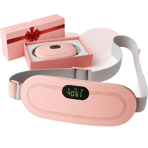 “Menstrual Heating Belt – Portable Cordless Massager for Period, Back & Stomach Pain Relief”